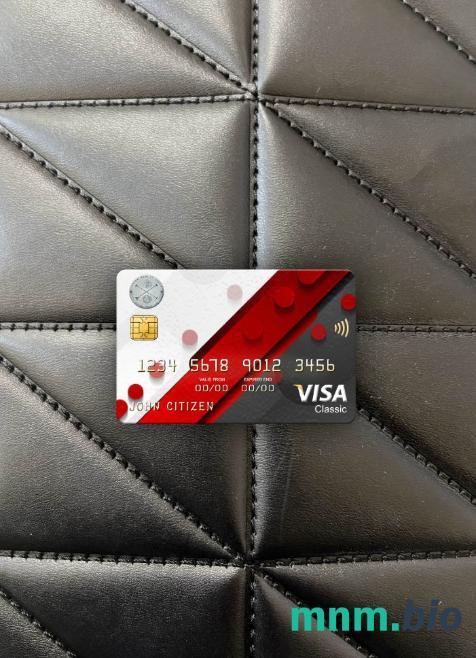 Liberia Central bank visa classic card wygląd fotograficzny skan PSD + zdjęcie